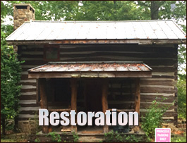 Historic Log Cabin Restoration  Loudoun County, Virginia